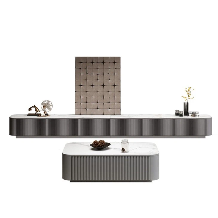 Vertical Pattern Floor-standing TV Cabinet