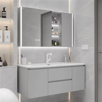 Ensemble de meuble-lavabo de salle de bains finition mélamine